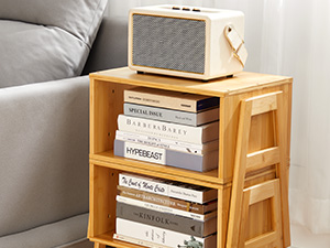 nightstands night stands set of 2 Stackable Side Tables bamboo end tables