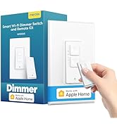 meross Smart WiFi Dimmer Switch and Remote Kit, Single Pole, Neutral Wire Required, Work with App...