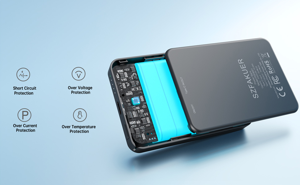 5000mAh Magnetic Portable Charger
