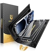 UNBREAKcable for iPhone 16 Pro Screen Protector [Quick-Installation Box] 3-Pack 9H+ Hardness Shat...