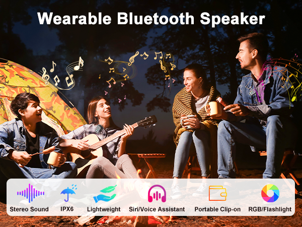 wearable bluetooth speaker