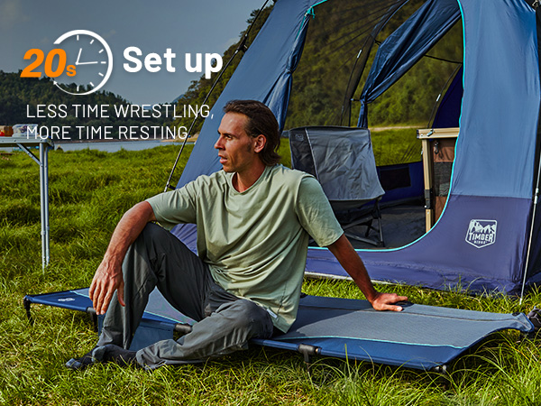 easy set up camping cot