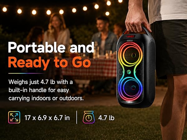 With handle to carry it easily!