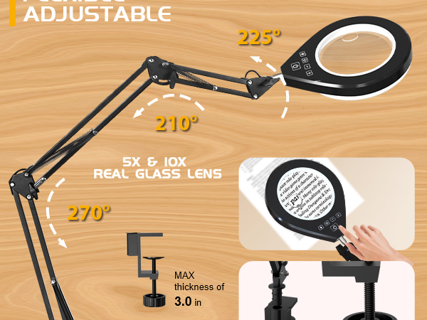 magnification for distortion-free viewing