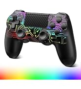 Wireless Controller for PS-4, Dual Vibration Game Joystick/Motion Sensing/Touchpad/Speaker/3.5mm ...