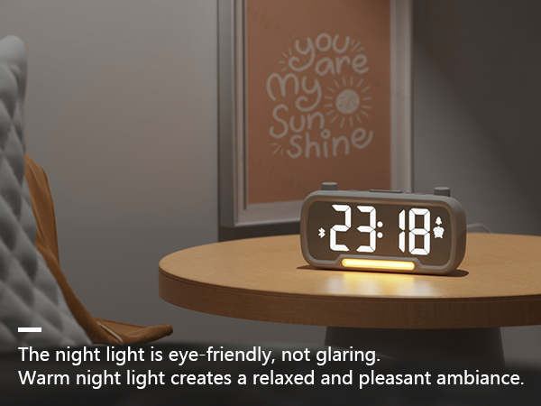 alarm clock with nightlight