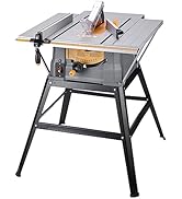 Hoteche 10-Inch Table Saw 15-Amp Benchtop Jobsite Saw Powerful and Precise Woodworking Tool with ...