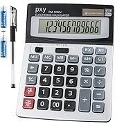 Desk Calculator | 12 Digit | Extra Large LCD Display | Touch Comfortable with Big Buttons | PXY T...