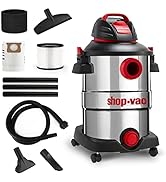 Shop-Vac 12 Gallon 6.0 Peak HP Wet/Dry Vacuum, Stainless Steel Tank, 3 in 1 Function Portable Sho...