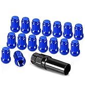 GSTP 16 Pack 1.38 inches Wheel Lug Nuts M12x1.5 Spline Close End Lug Nuts with Socket Key Compati...