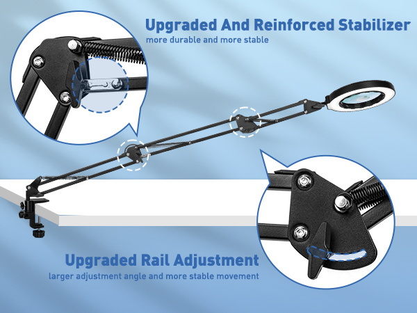 Upgraded And Reinforced Stabilizermoro durable and moro stablo magnifier with light and stand