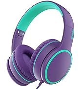 RORSOU R10 On-Ear Headphones with Microphone, Lightweight Folding Stereo Bass Headphones with 1.5...