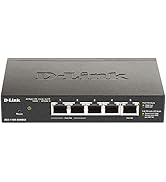 D-Link Ethernet PoE Switch, 5 Port Smart Managed Layer 2 Network Gigabit Wireless Internet Power ...