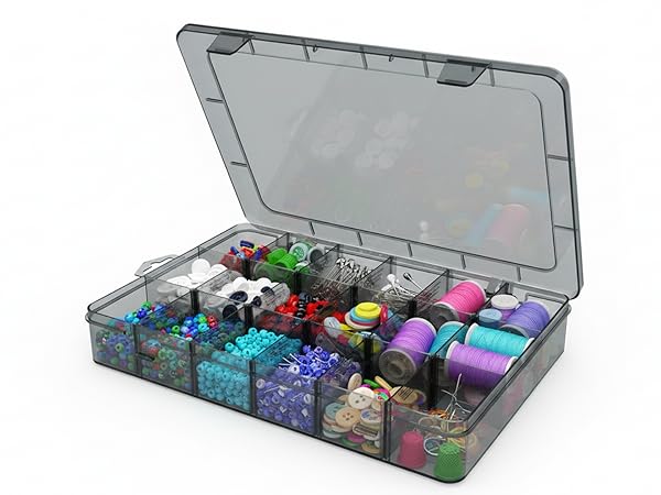 Organizer Box with Removable Dividers for Jewelry
