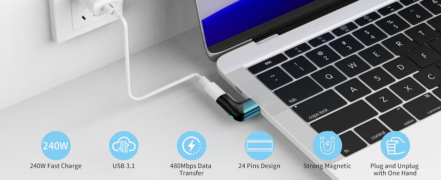 USB C Magnetic Adapter 240W