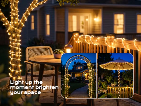 outdoor solar string lights
