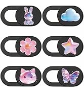 PRESSINART 6Pcs 6 Styles Butterfly Camera Cover Slide Sticker 0.04 Inch Privacy Guard Accessories...