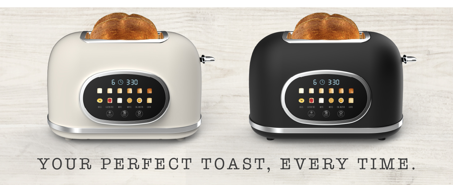 Toaster for perfect toast every time – golden, even, consistent results, easy to use