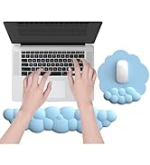 Mouse Pad and Keyboard Wrist Rest Soft Mouse Pad Wrist Support for Keyboard Cloud Wrist Rest Keyb...