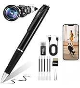 FANGJIE 1080P Mini Hidden Camera,HD Camera Pen – Nanny Cam Mini Security Cameras,Long Battery Lif...