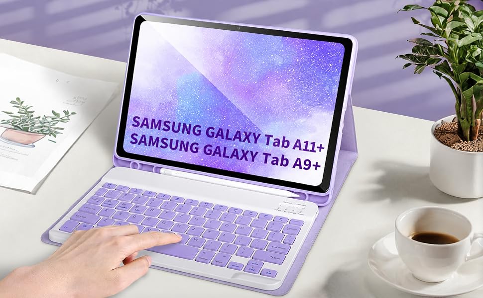 Keyboard case for Samgsung Tab A9+/A11+ 2023/2025