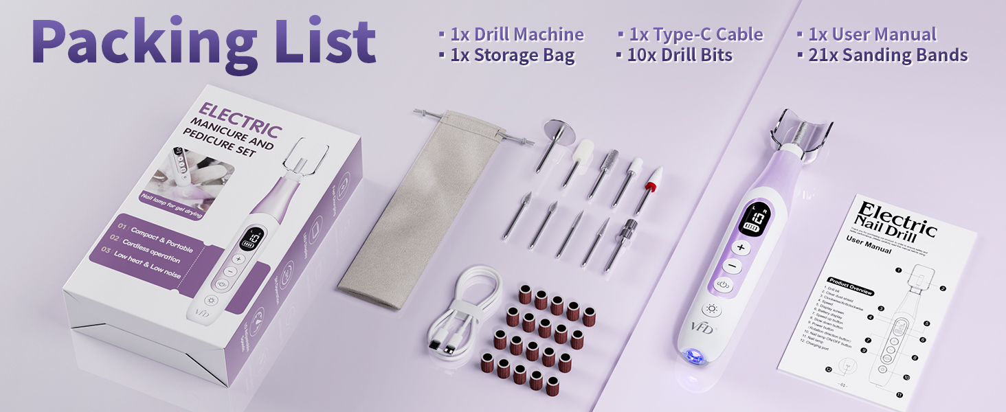 VFD nail drill
