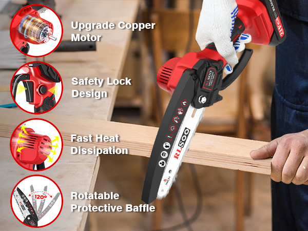Electri Mini Chainsaw Battery Powered