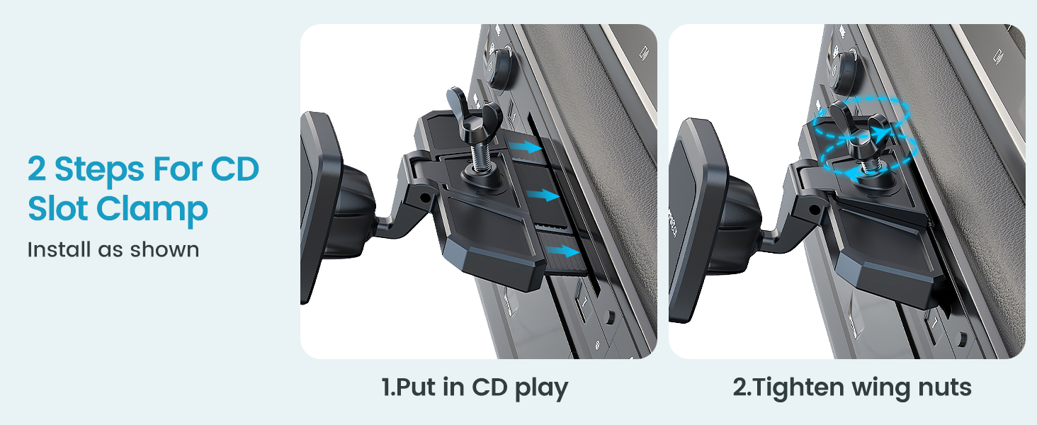 2 Steps for CD Clamp