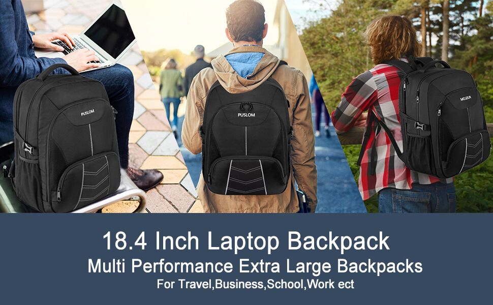 Heavy Duty Backpack for Men Women,Extra Large Durable Backpack for Travel