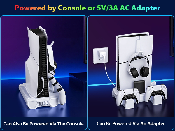 ps5 slim console stand ps5 cooling station for ps5 console