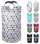 Dalykate Large Laundry Basket 82L Collapsible Oxford Fabric Laundry Hamper Foldable Clothes Laund...