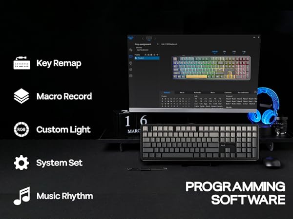 F108 Wireless Gaming Keyboard