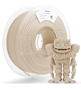 AMOLEN PLA Matte 3D Printer Filament,Sand Beige PLA Filament 1.75mm with Smooth Matte Finish,3D P...