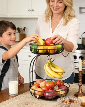 fruit basket for kitchen counter