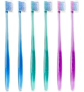 Ceonam 6 Pack Orthodontic Toothbrushes with Covers, Soft Bristles V-Shaped Dental Brushes for Bra...