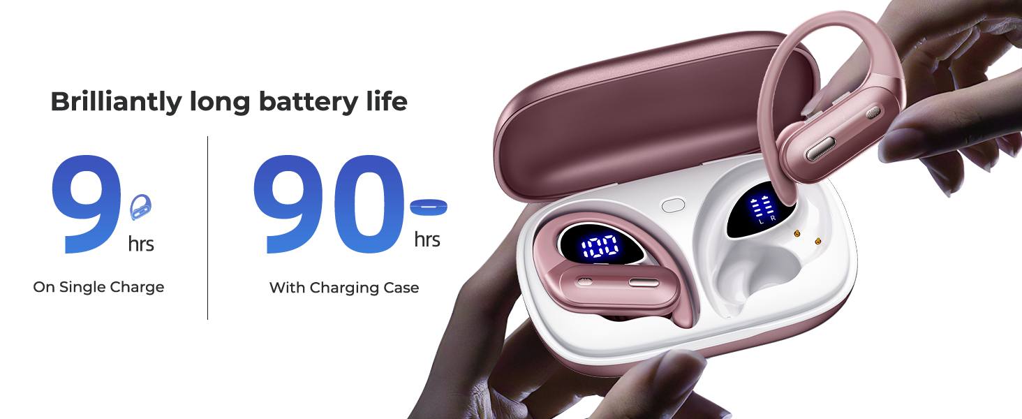 wireless earbuds with earhook
