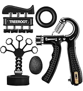 5PCS Grip Strength Trainer Kits, Hand Gripper Strengthener, Forearm Strengthener, Forearm Exercis...