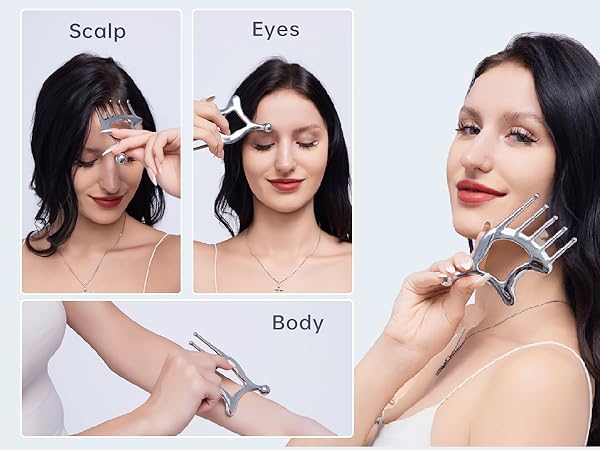 metal gua sha head scratcher scalp scraper scalp gua sha scalp massager gua sha comb for scalp