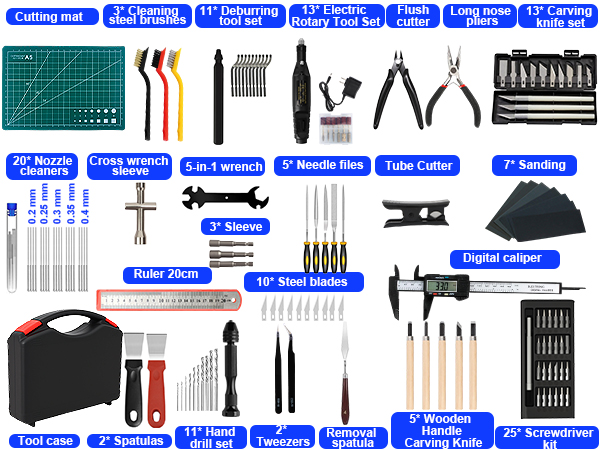 158 PCS 3D Printing Tool Kit