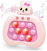 Intoypad Quick Push Pop Fidget Game Toys, Bunney Light Up Fidget Toy with 1 Min Auto-Off Electric...