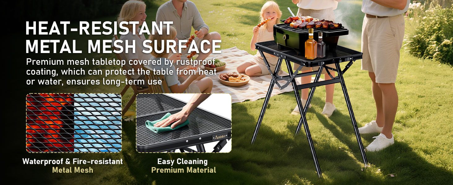side table for grilling outdoors