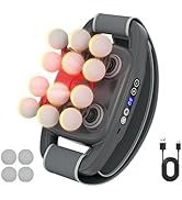 Vinid Cordless Neck and Back Massager with Heat, 12 Professional Massage Heads, 30 Adjustable Int...
