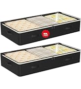 90L Under Bed Storage Containers,2-Pack Closet Organizers and Storage Bins,for Organization and S...