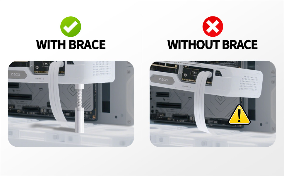 gpu support bracket white