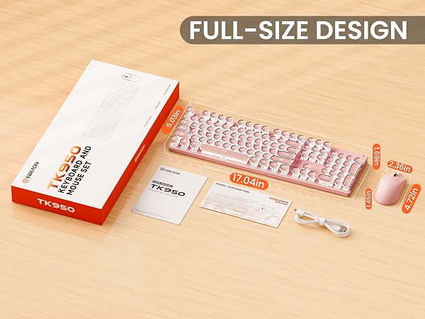 wireless keyboard and mouse pink