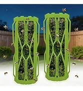 2 Pack Carpenter Bee Traps for Outside with Fluorescent, Wasp Trap Outdoor Hanging, Wasp Fly Catc...