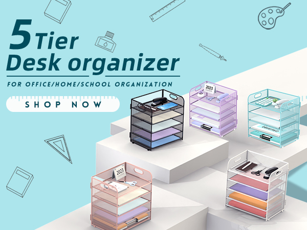 5 Trays Paper Organizer