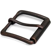 TYWestyles 1.5 inch Square Roller Belt Buckle for Men Women Perfect for Jeans Casual Pants Work P...