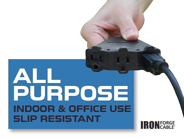 Black Single Extension Cord