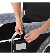 2 Pcs Wheelchair Armrest Pads Covers - Widened Velcro Straps Comfortable and Protective for Wheel...
